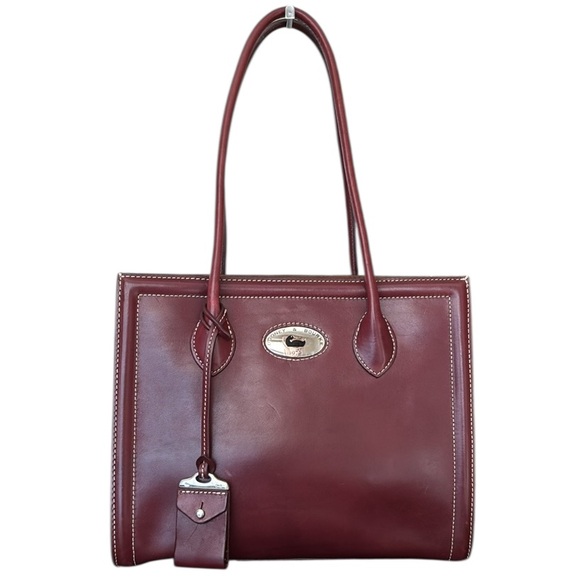 Dooney & Bourke Burgundy Leather Tote Excellent Condition - Picture 1 of 16